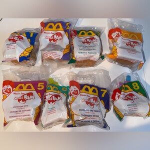 Complete Set of 8 McDonalds 1996 Space Jam Happy Meal toys